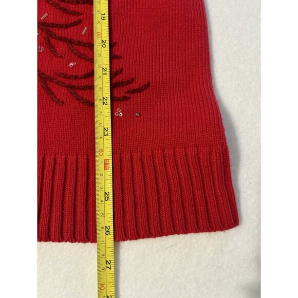 VTG White Stag Red Christmas Ugly Sweater Oversized Small Festive Holiday - Picture 5 of 8